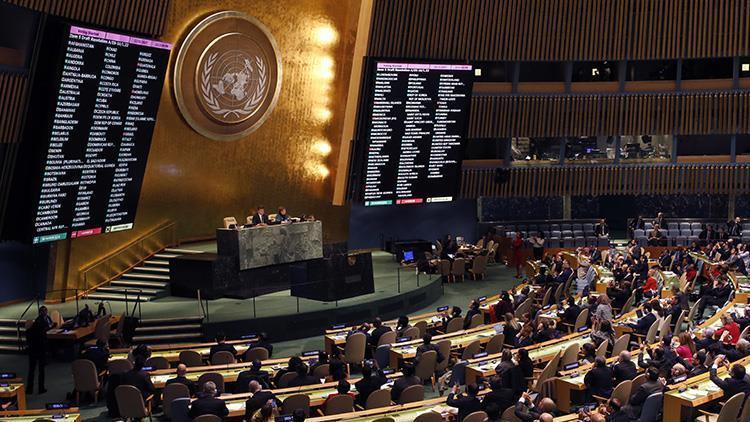 Son dakika haberler: Birleşmiş Milletler Genel Kurulunda Rusya kararı Kabul edildi