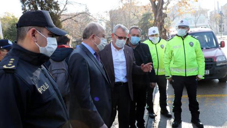 Keşanda, toplu taşıma araçlarında koronavirüs denetimi