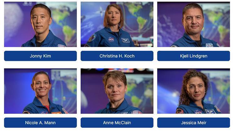 NASA Aya gidecek 18 kişilik ekibin kimliklerini açıkladı