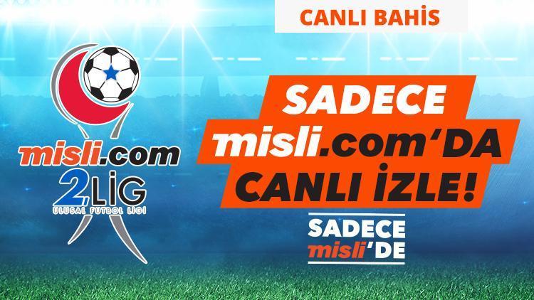 Misli.com 2. Lig Canlı Yayınları ve Canlı İddaa (13 Aralık)