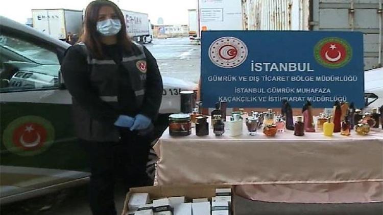 İstanbul’da sahte parfüm ve nargile tütünü operasyonu