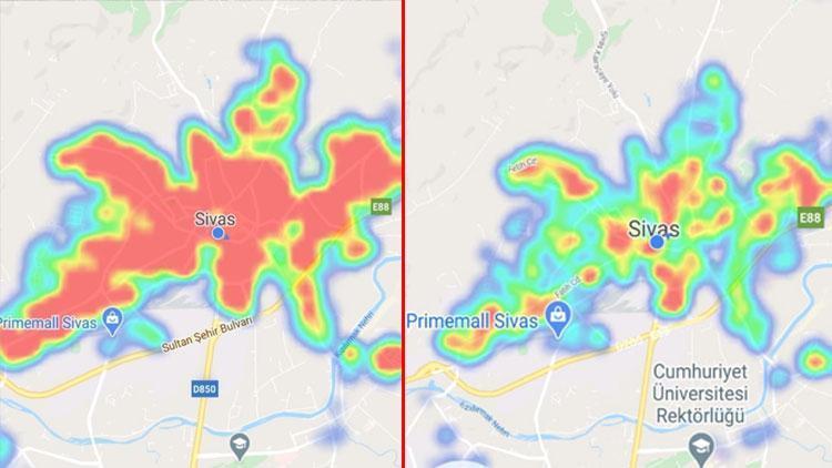 Sivasta koronavirüs haritasında dikkat çeken değişiklik