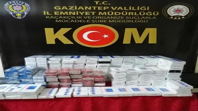 Gaziantepte 2 bin 580 paket kaçak sigara ele geçirildi