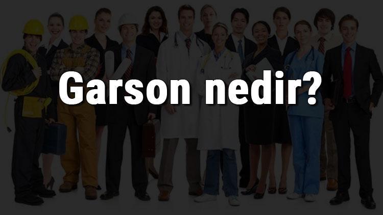 Garson nedir, ne iş yapar ve nasıl olunur Garson olma şartları, maaşları ve iş imkanları