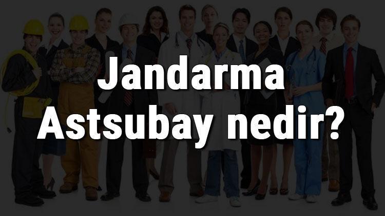 Jandarma Astsubay nedir, ne iş yapar ve nasıl olunur Jandarma Astsubay olma şartları, maaşları ve iş imkanları