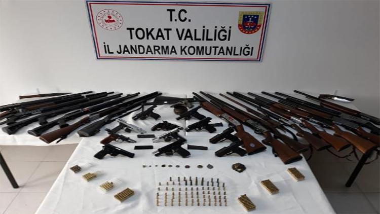 Tokat merkezli 3 ilde silah kaçakçılarına operasyon: 19 gözaltı