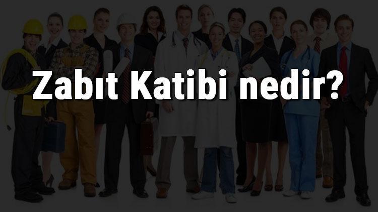 Zabıt Katibi nedir, ne iş yapar ve nasıl olunur Zabıt Katibi olma şartları, maaşları ve iş imkanları