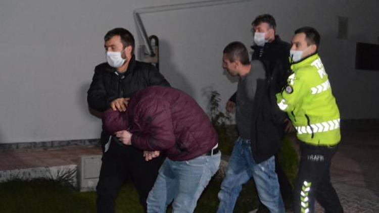 Sivil polis aracına çarpıp kaçan 5 kişi, operasyonla yakalandı