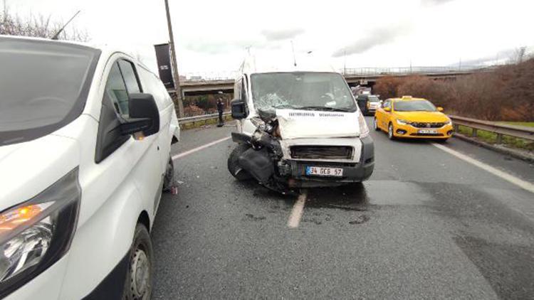 Beşiktaş TEM Bağlantı Yolunda trafik kazası: 1 yaralı