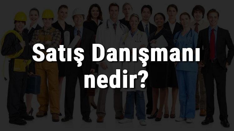 Satış Danışmanı nedir, ne iş yapar ve nasıl olunur Satış Danışmanı olma şartları, maaşları ve iş imkanları