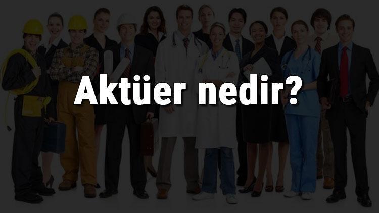 Aktüer nedir, ne iş yapar ve nasıl olunur Aktüer olma şartları, maaşları ve iş imkanları