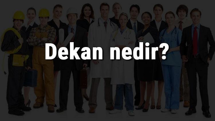 Dekan nedir, ne iş yapar ve nasıl olunur Dekan olma şartları, maaşları ve iş imkanları