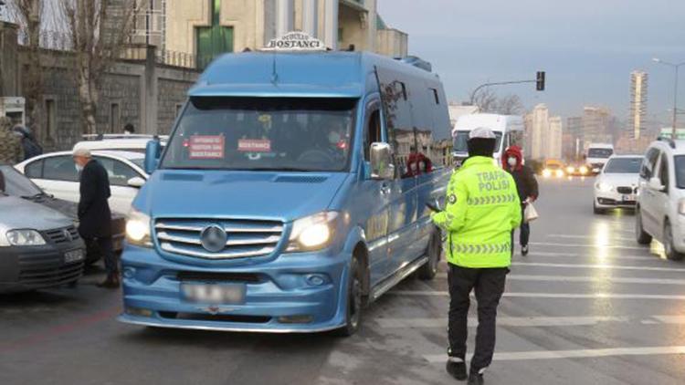 Ataşehirde toplu taşıma araçlarında koronavirüs denetimi