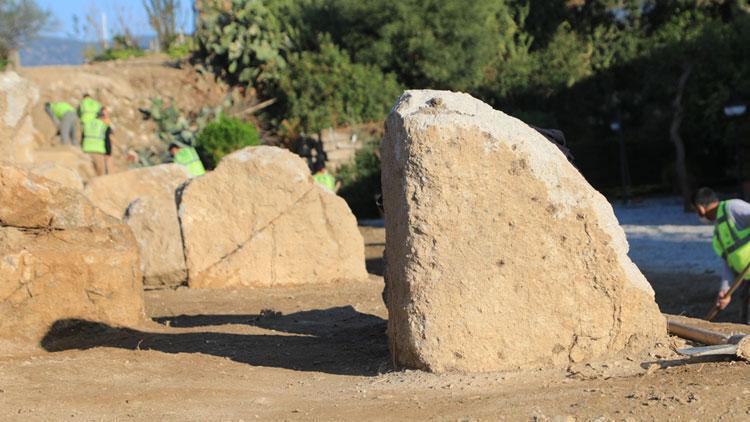 Bodrumda 2400 yıllık tarihi Halikarnassos Surları gün yüzüne çıkıyor