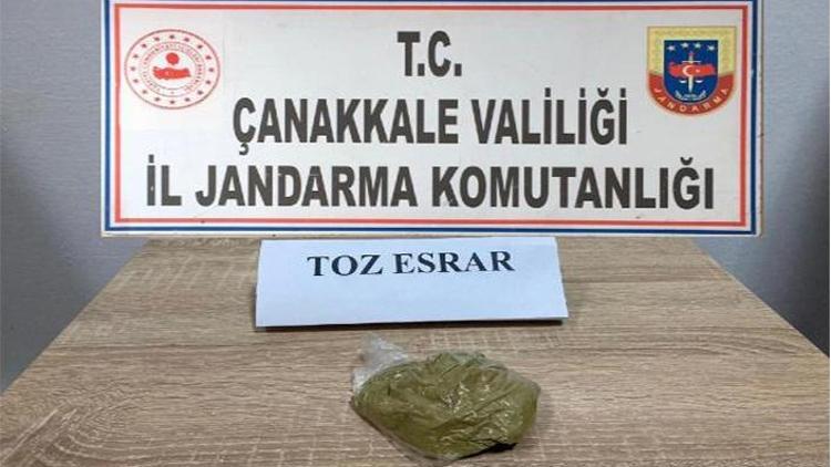 Çanakkalede uyuşturucu operasyonu: 3 gözaltı