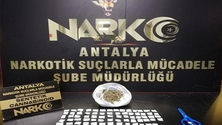 Antalyada uyuşturucu operasyonu: 1 tutuklama