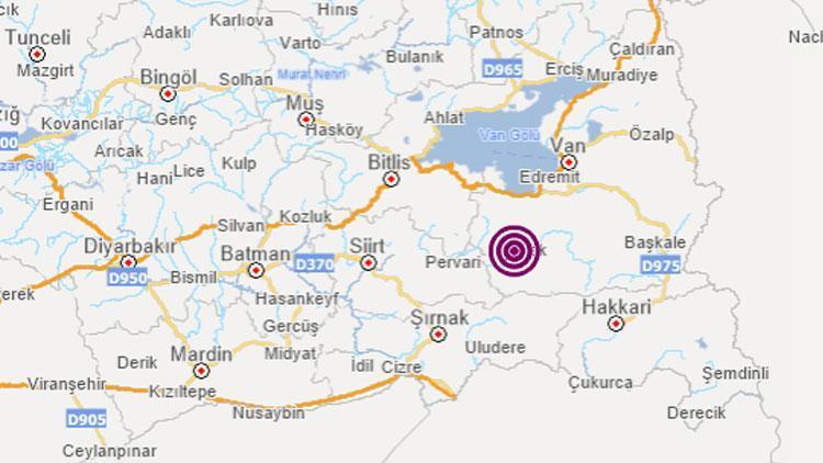 Van Çatakta panik yaratan deprem