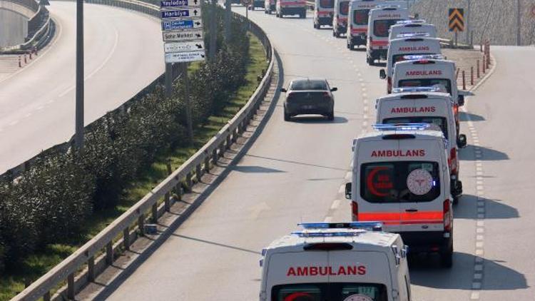 Hatay’a 38 yeni ambulans tahsis edildi