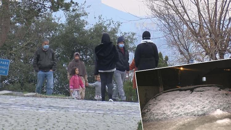 Geçen yıl mevsimin ilk karı yağmıştı İstanbulda aynı yerde şimdi hava 15 derece