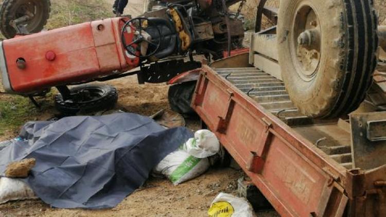 Traktör şarampole uçtu: Aynı aileden 1 ölü, 2 yaralı