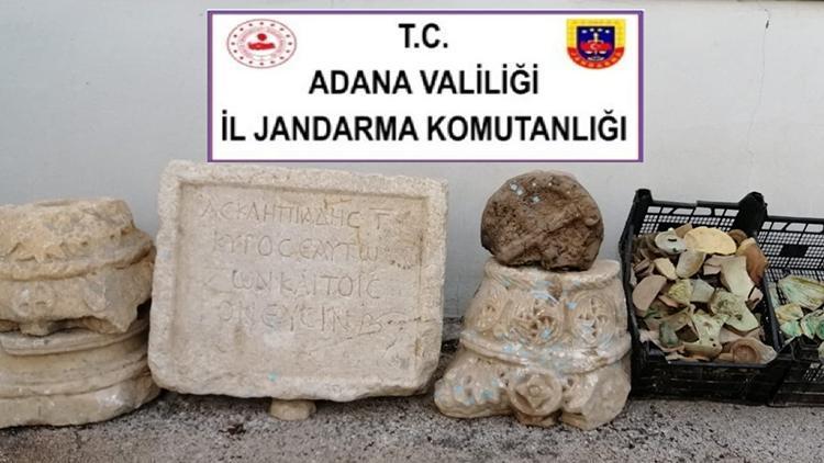 Adanada Roma dönemine ait tarihi eserler ele geçirildi