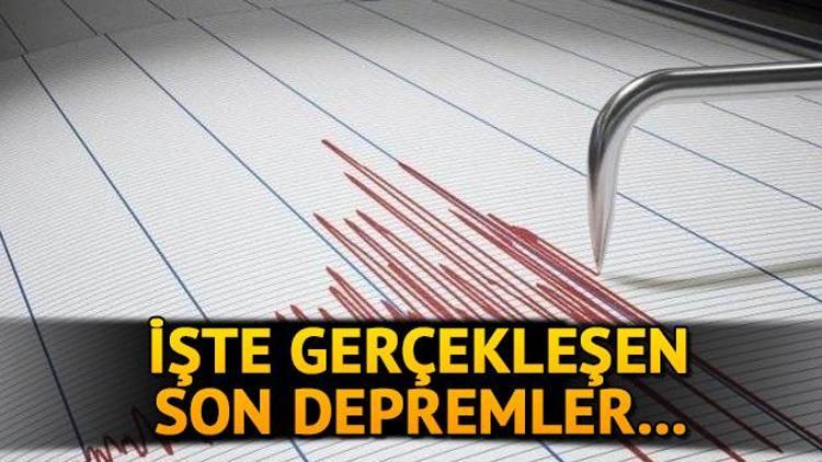 Son depremler: Deprem mi oldu Kandilli Rasathanesi ve AFAD deprem açıklamaları