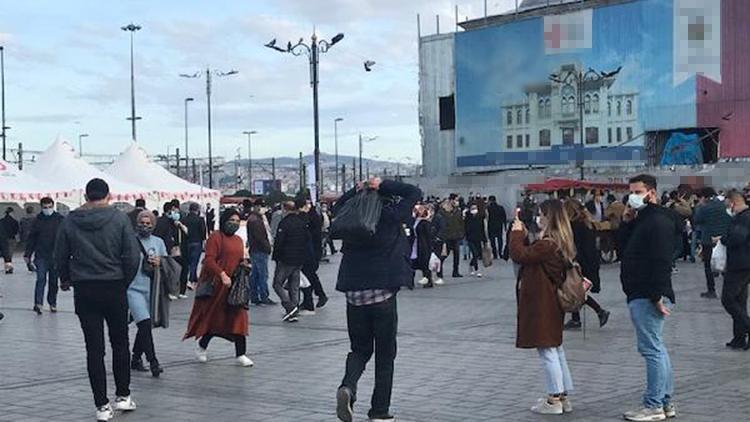 Güzel havayı gören Eminönü ve Galata Köprüsüne akın etti