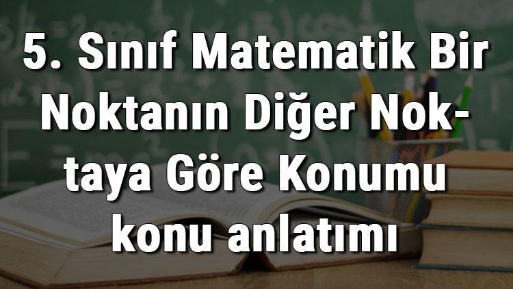 5. Sınıf Matematik Bir Noktanın Diğer Noktaya Göre Konumu konu anlatımı