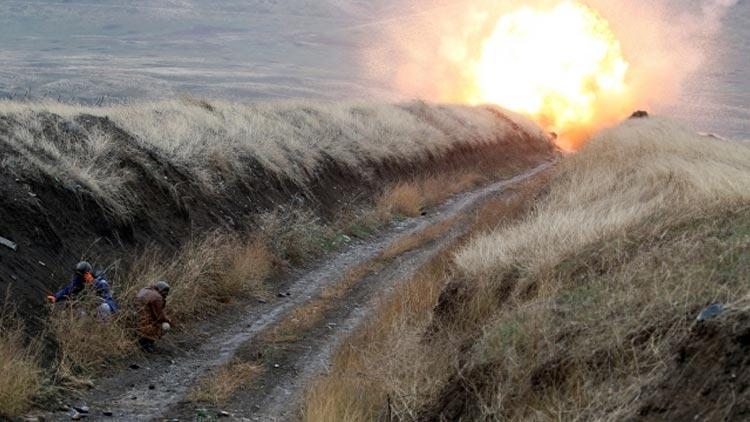 Ermeni askerlerinin döşediği mayın patladı 1 kişi öldü