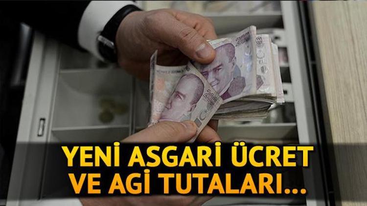 2021 asgari ücret ve AGİ tutarları belli oldu Asgari ücret ne kadar oldu