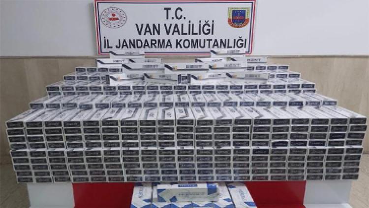 Vanda 8 bin 500 paket kaçak sigara ele geçirildi