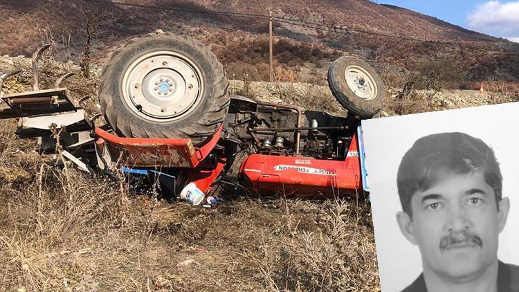 Tokatta devrilen traktörün altında kalan itfaiye eri, hayatını kaybetti