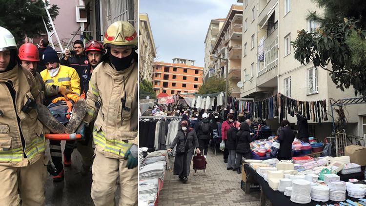 Avcılarda balkonları çöken binanın önüne yeniden pazar yeri izni verildi