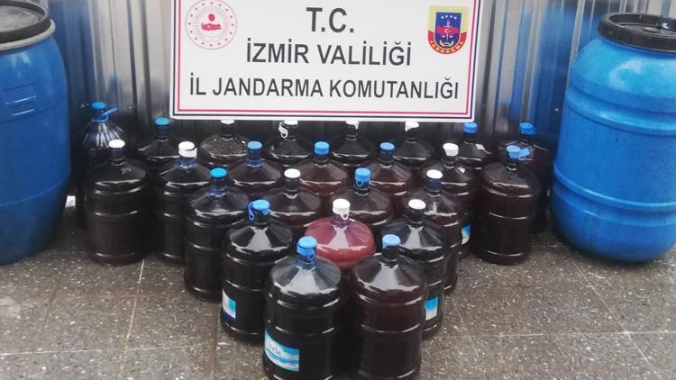 İzmir’de kaçak içki operasyonu: 880 litre ele geçirildi