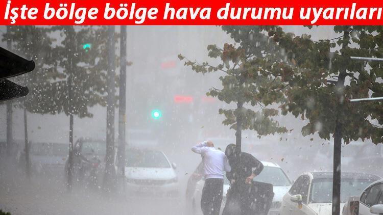 İstanbul için sarı uyarı - Bugün hava nasıl olacak MGM 10 Ocak il il hava durumu tahminleri