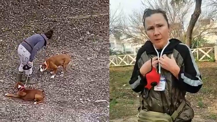 Antalyada köpeğe şiddet uygulayan kadın: Köpek döven ben, kediyi kurtaran da ben