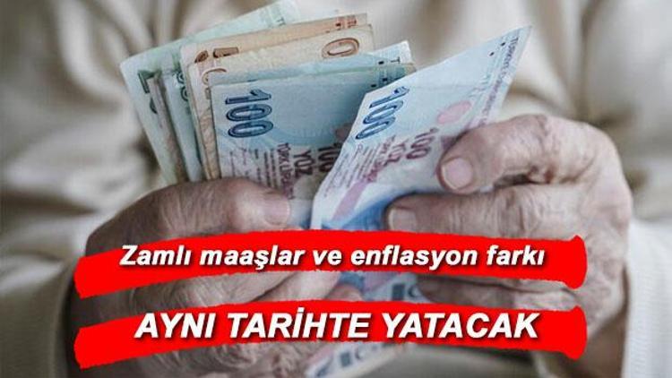 Zamlı maaşlarını ve enflasyon farkını aynı tarihte alacaklar... Emekli maaş farkları ne zaman yatacak