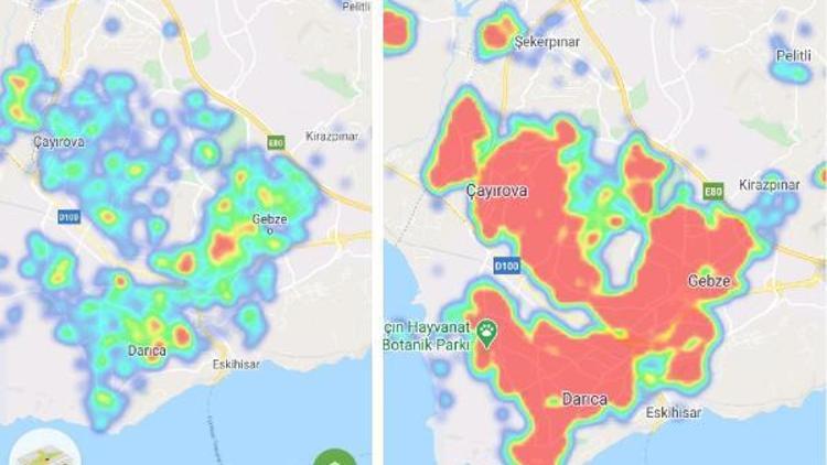 Kocaelide vaka sayıları 3 binden 300e düştü, harita yeşile döndü