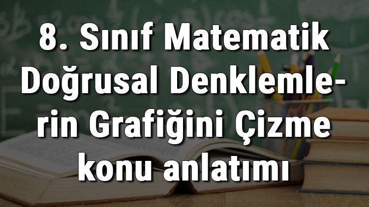 8. Sınıf Matematik Doğrusal Denklemlerin Grafiğini Çizme konu anlatımı