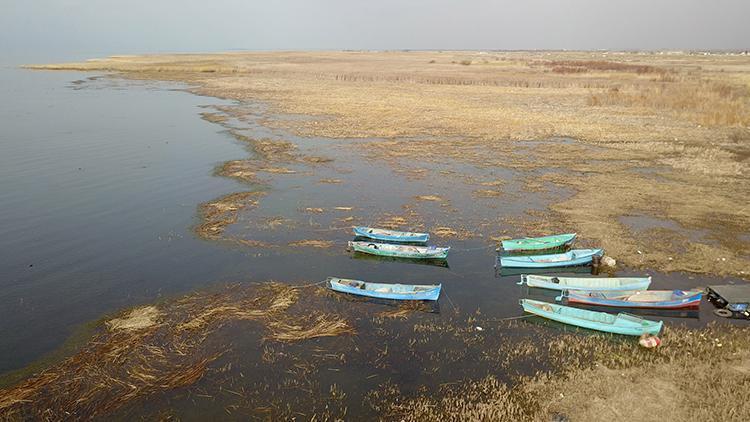 Beyşehir Gölünde kuraklık tehlikesi