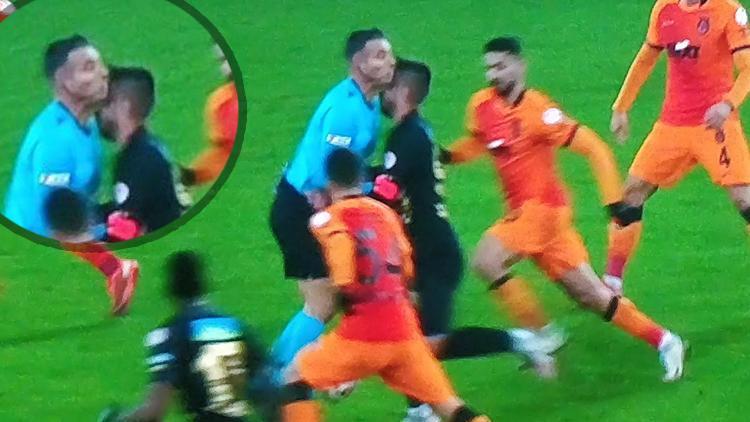 Malatyaspor - Galatasaray maçında talihsiz sakatlık Adem Büyük ve Özgür Yankaya çarpıştı...