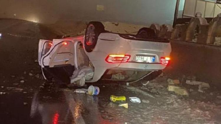 Nevşehirde kontrolden çıkan otomobil takla attı: 1 ölü, 2 yaralı