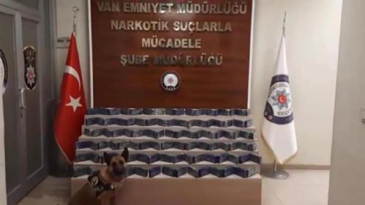 Van polisi minibüsü durdurdu, çantalardaki 51 kilo eroini Şila buldu