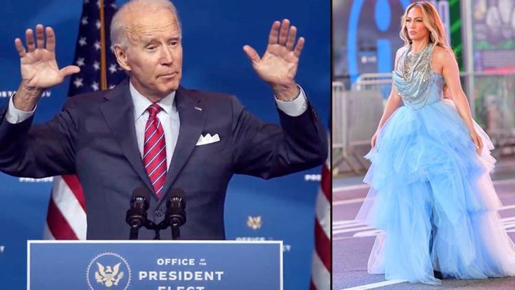 Bidenı  Lady Gaga ve Jennifer Lopez karşılayacak