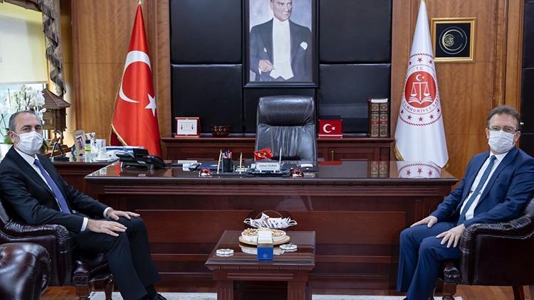 Adalet Bakanı Abdülhamit Gül İstanbul Cumhuriyet Başsavcısını ziyaret etti