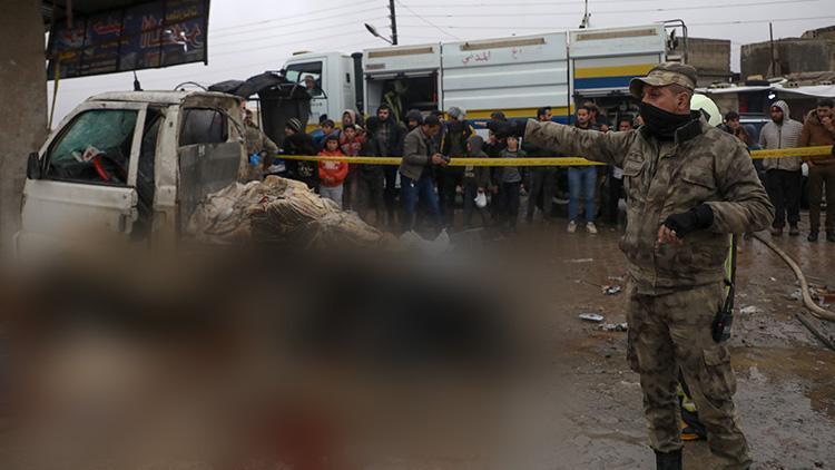 Suriyenin Azez ilçesine terör saldırısı: 1 ölü