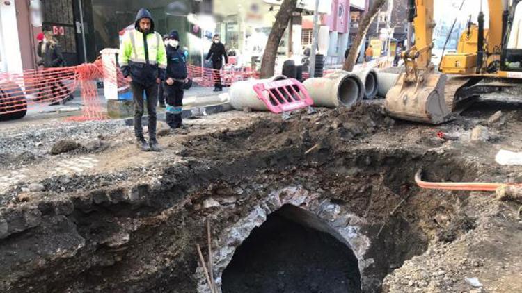 Trabzon’da alt yapı çalışmasında tarihi kalıntıya rastlandı