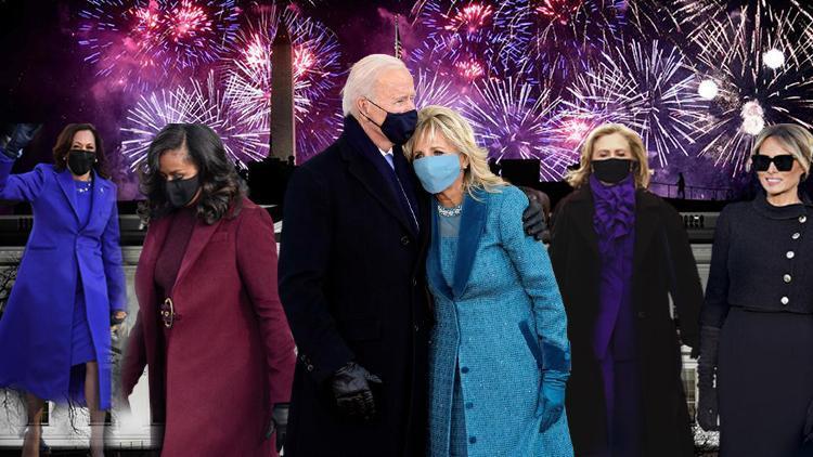 Beyaz Sarayda tüm gözler onların üzerindeydi... ABDnin kadınlarından Joe Bidenın yemin töreninde kostümlü birlik mesajı