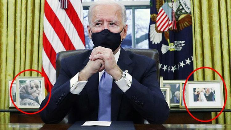 ABD Başkanı Joe Biden göreve başladı... Oval Ofis fotoğraflarında dikkat çeken detaylar