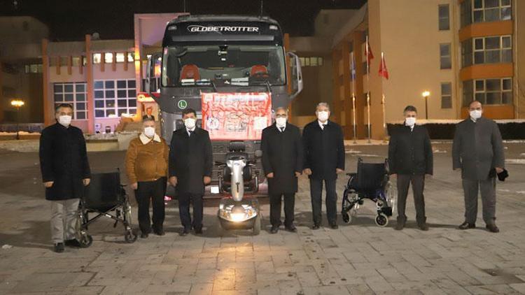 Gurbetçilerden Erzincan’a bir TIR dolusu yardım